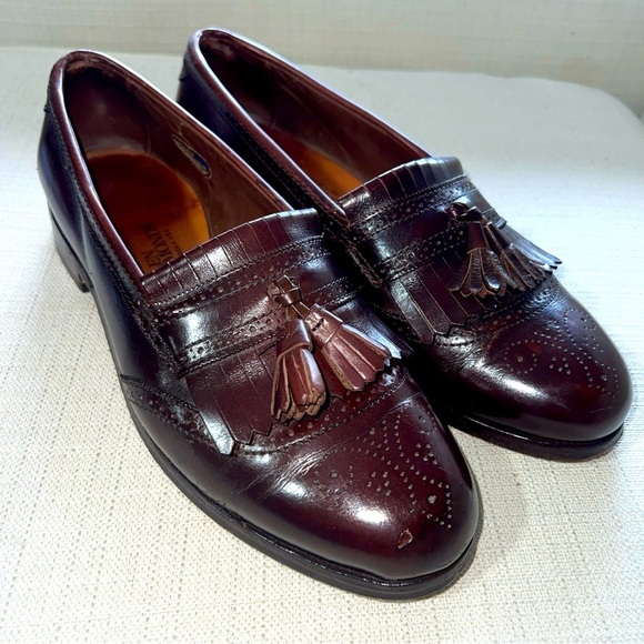 Allen Edmonds Brown “Bridgeton” Slip On Kiltie Tassel Loafer Size 9.5D - Picture 1 of 12